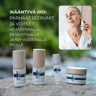 Ikääntyvä iho: parhaat seerumit ja voiteet 40-vuotiaalle, 50-vuotiaalle ja 60+ vuotiaalle iholle