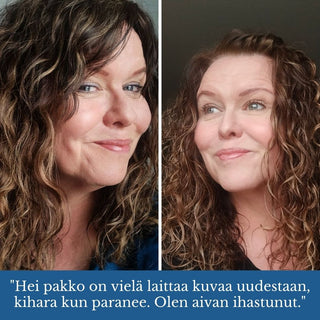 Curl Care shampoo, Curly Girl metodiin, taipuisalle ja kiharalle hiukselle, sulfaatiton
