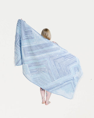 Hamam-pyyhe Suunta Sininen, 100% puuvillaa, 90x175cm, 450g Hamam-pyyhe Saaren Taika Decor