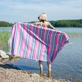 Hamam-pyyhe! Pirteä Pinkki! - Koko 90x180cm, 100% puuvillaa - Saaren Taika Decor