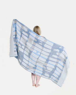 Hamam-pyyhe! Väre Turkoosi-Oranssi ripustuslenkillä, 100% puuvillaa, 175x90cm, 440g