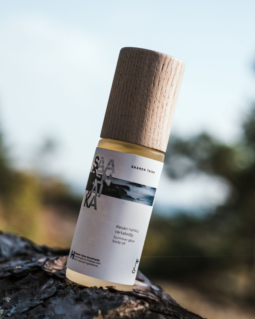 Kesän hehku - Kosteuttava vartaloöljy, jonka tuoksu huumaa Vartaloöljy Saaren Taika Handmade