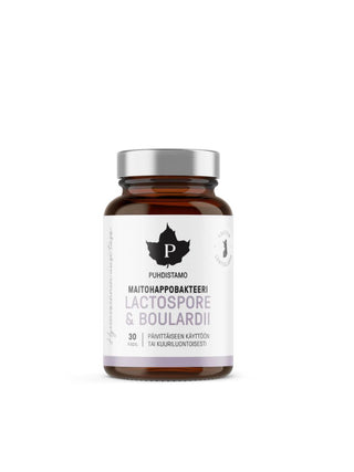 LactoSpore® & Boulardii Maitohappobakteeri, 30 kaps. - Puhdistamo