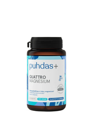 Quattro Magnesium 60 kaps. - Puhdas+ Lisäravinne Puhdas+