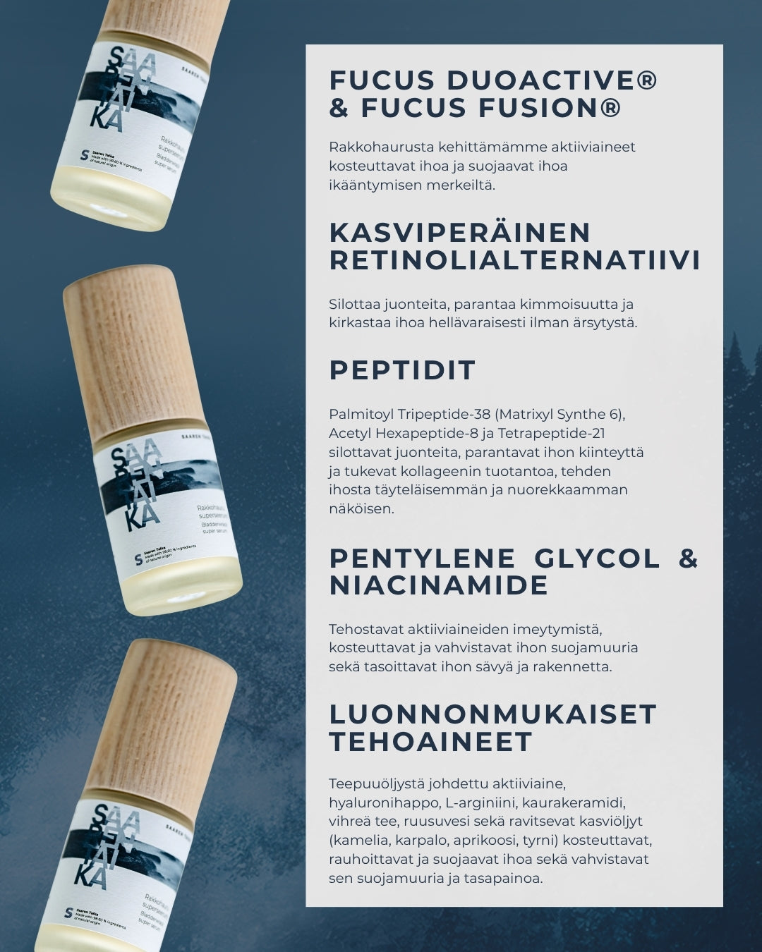 Rakkohauru Superseerumi, vähentää tutkitusti ryppyjä, maksaläiskiä, punoitusta ja ihohuokosia