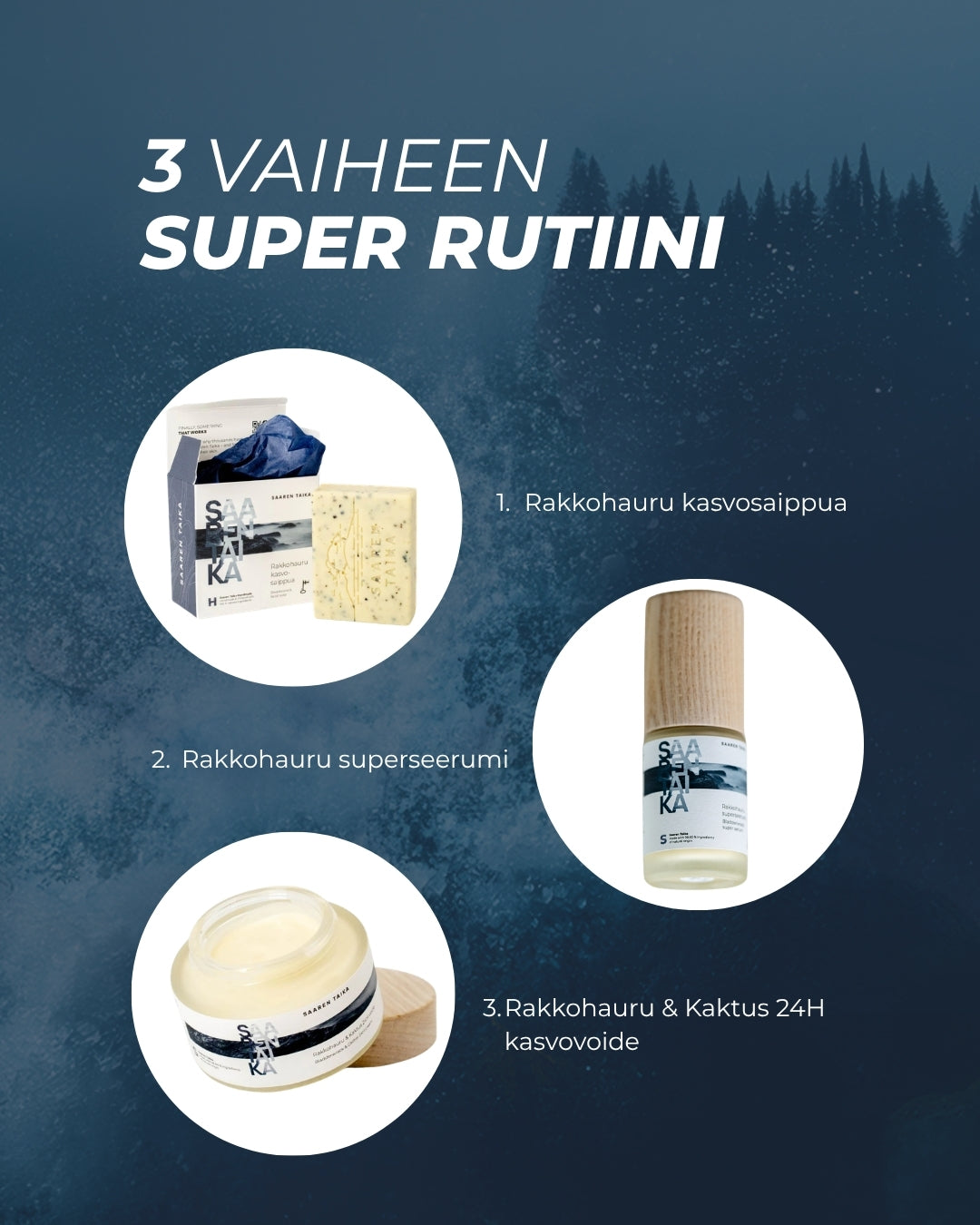 Rakkohauru Superseerumi, vähentää tutkitusti ryppyjä, maksaläiskiä, punoitusta ja ihohuokosia