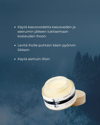 Rakkohauru & Kaktus 24H prebioottinen kasvovoide herkälle, pintakuivalle, mutta rasvoittuvalle iholle, UNISEX