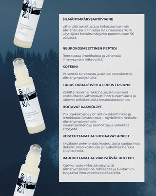 Rakkohauru silmänympärysvoide, turvotukseen, tummiin silmänalusiin ja juonteisiin