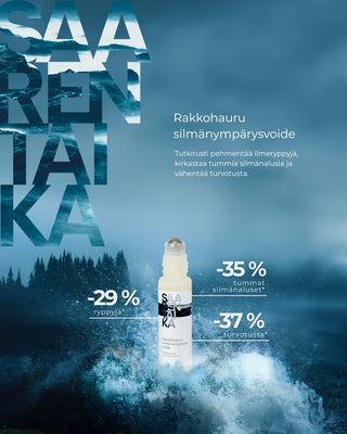 Rakkohauru silmänympärysvoide, turvotukseen, tummiin silmänalusiin ja juonteisiin, vegaaninen, hajusteeton