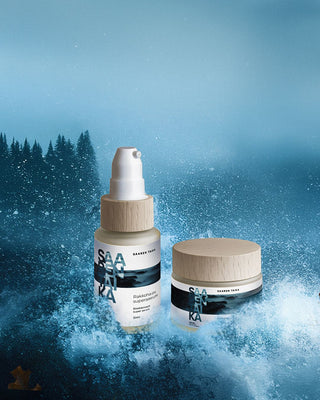 🎁 UUTUUSETU, 75€ ARVOINEN LAHJA Rakkohauru SuperDuo lahjasetti aikuiselle iholle – Tehoa ja tuloksia! Saaren Taika Shop