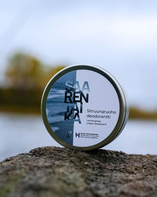 UUSI ILME Voidedeodorantti Sitruunaruoho on UNISEX, vegaaninen, 100% luonnollista, alumiiniton, soodaton, 50ml