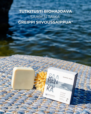 Tutkitusti biohajoava Saaren Taika  Greippi Siivoussaippua