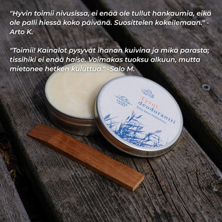 II-LAATU Voidedeodorantti Tyrni on UNISEX, 100% luonnollinen, vegaaninen, alumiiniton ja soodaton, n. 50ml Voidedeodorantti Saaren Taika Handmade