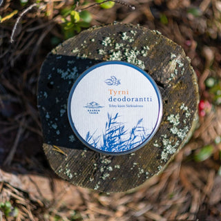II-LAATU Voidedeodorantti Tyrni on UNISEX, 100% luonnollinen, vegaaninen, alumiiniton ja soodaton, n. 50ml Voidedeodorantti Saaren Taika Handmade