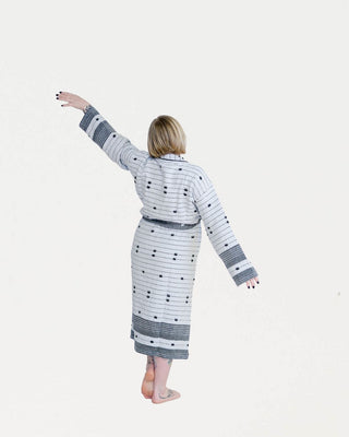 Hamam kylpytakki Poijut Unisex Musta, 100% puuvillaa, one size
