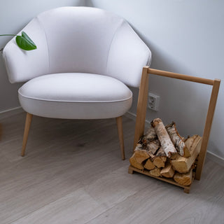 Kotimainen Zero Waste Puunkantoteline, puusepän käsityötä, kestävä, mutta kevyt - Novapuu