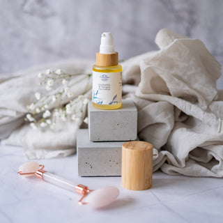 II-LAATU Jojoba & Teepuu kasvoöljy, paras ja tehokas apu näpyille, sopii akneiholle, 100% luonnollinen, vegaaninen Kasvoöljy Saaren Taika Handmade
