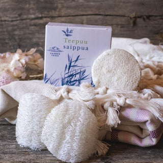 Luffasieni kasvojen päivittäiseen puhdistukseen - Luonnollinen, ympäristöystävällinen, vegaaninen, valmistettu kurkusta