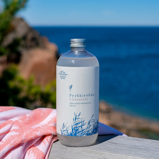 Pyykkietikka Laventeli, 1000KPL ERÄ, raikkautta joka pisaralla, 100% luonnollista, vegaaninen, 1000ml - Saaren Taika Original 🇫🇮 Pyykkietikka Saaren Taika Handmade