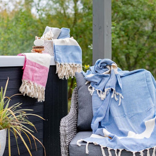 Hammam Towel Soft Blue, 100% Cotton